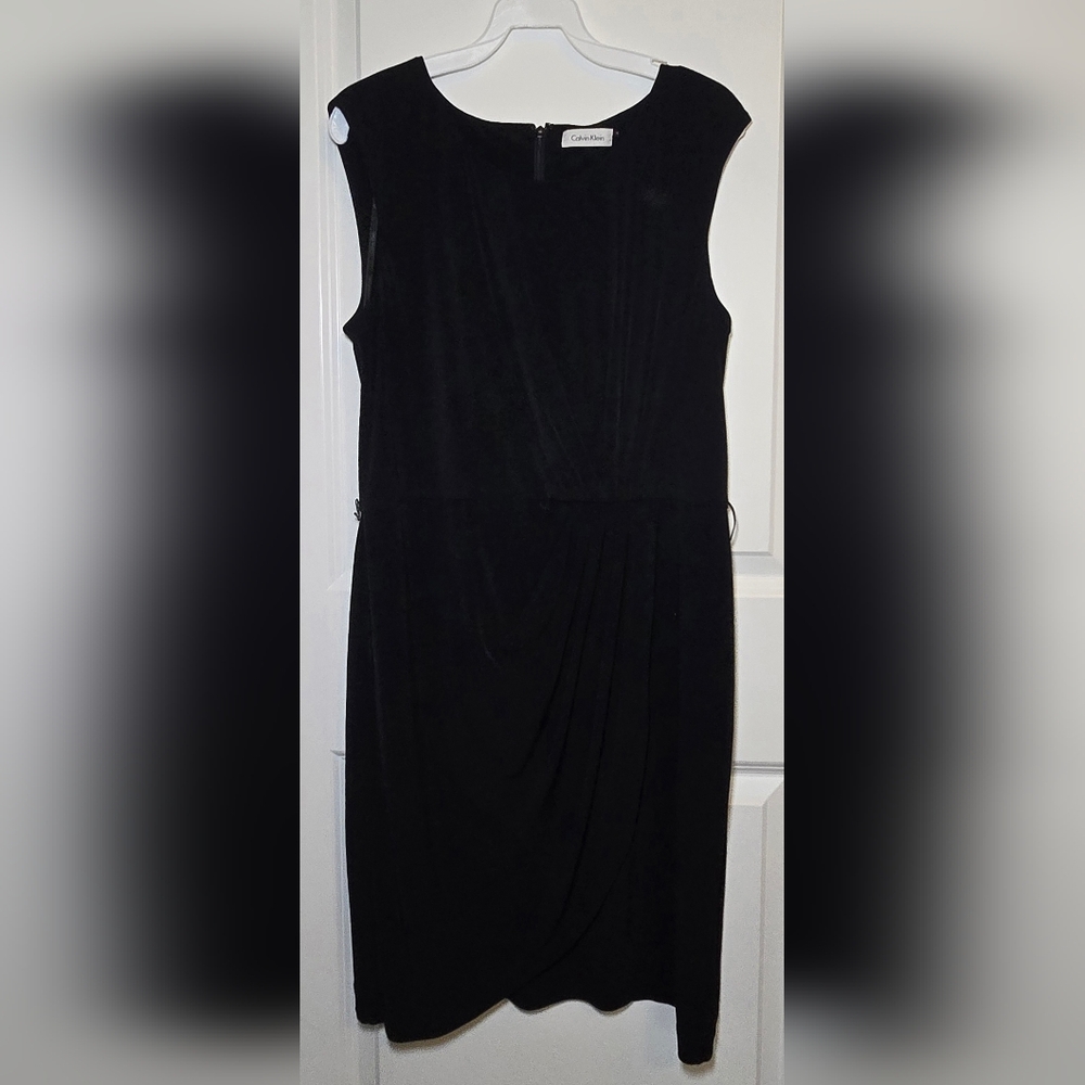 Calvin Klein Black Midi Dress Size M